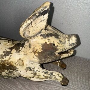 VINTAGE CHRISTOPHER BLAKE FOLK ART "WHEN PIGS FLY" BIRD HOUSE DEPT 56